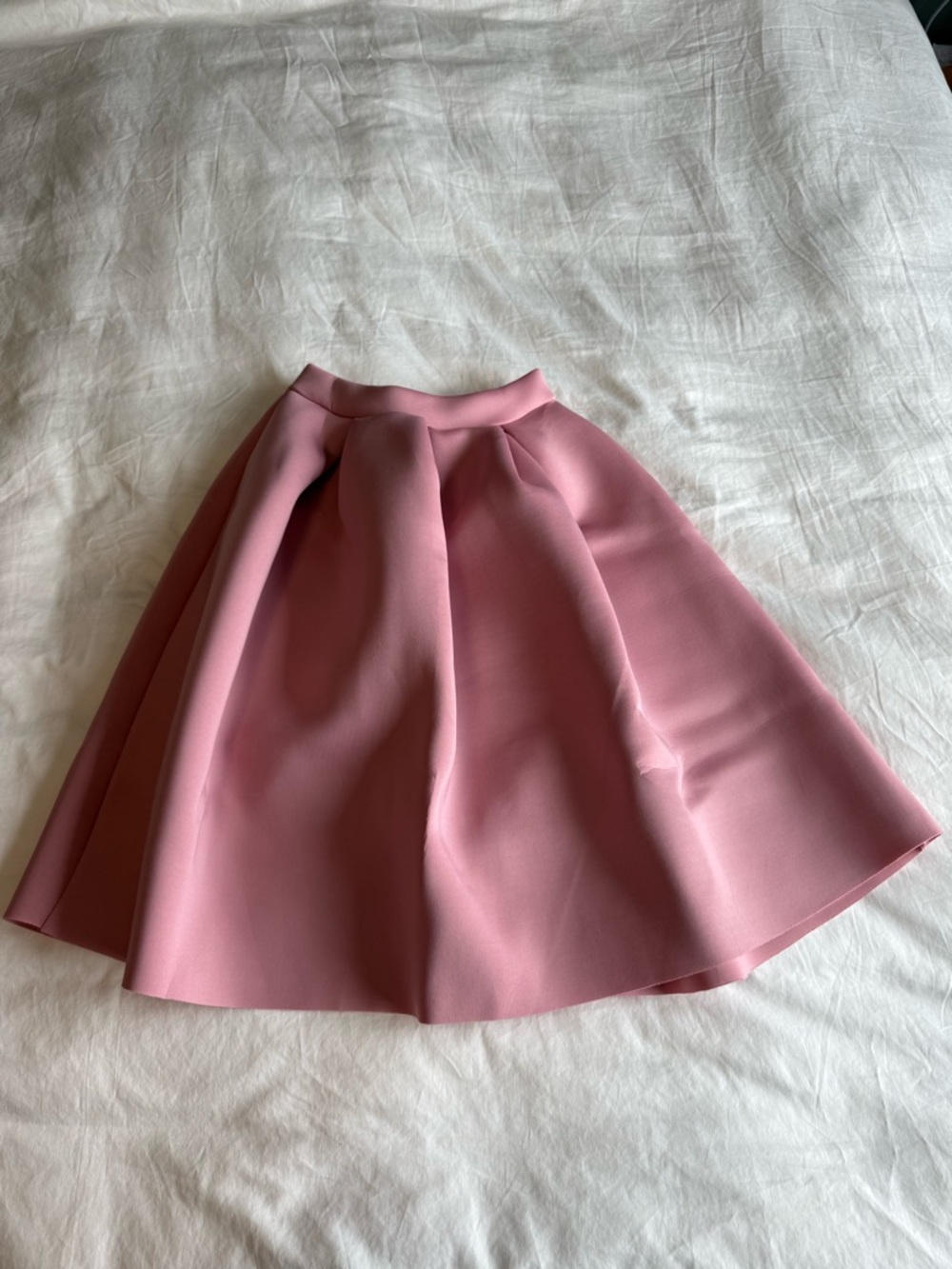 Women's Pink Pleated A-Line Skirt
